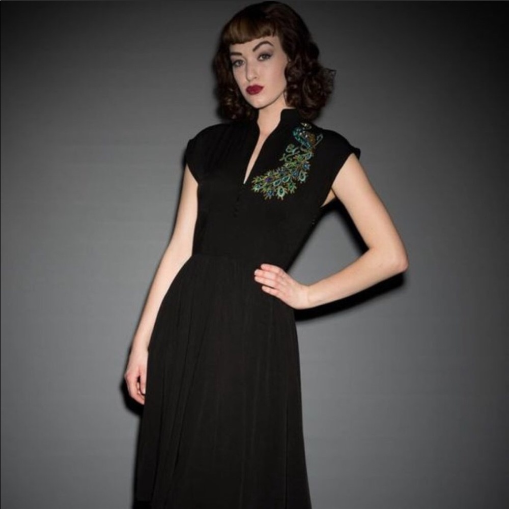Trashy Diva Peacock Maria dress NWT size 8 RARE